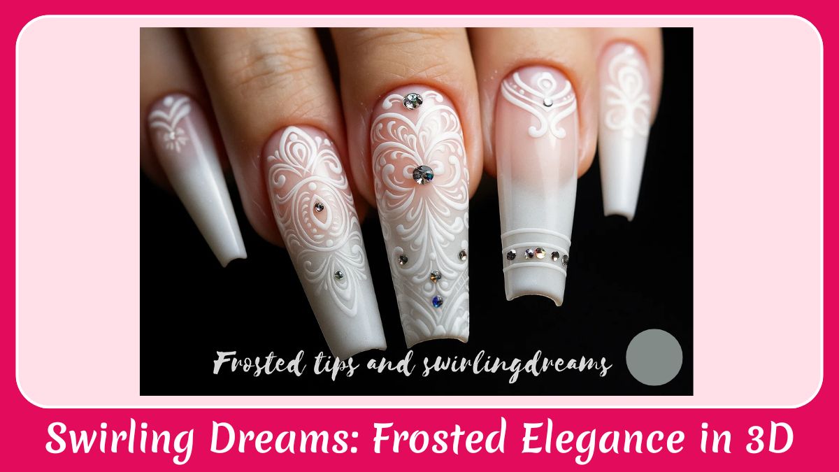 Swirling Dreams Frosted Elegance in 3D