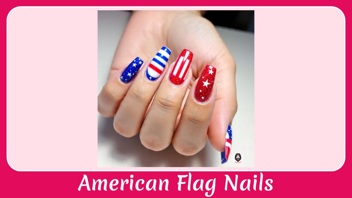 American Flag Nails
