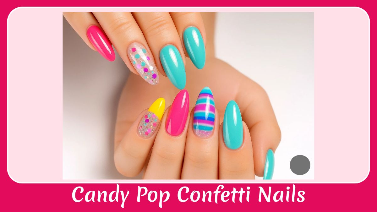 Candy Pop Confetti Nails