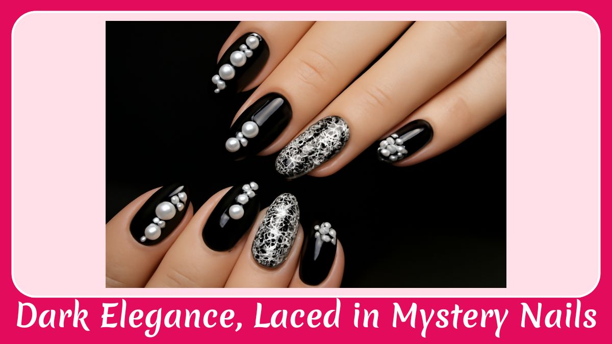 Dark Elegance, Laced in Mystery Nails