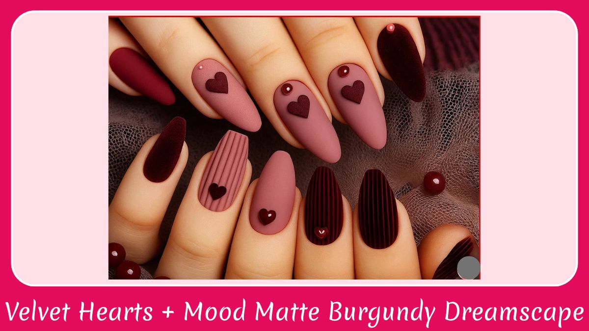 Velvet Hearts + Mood Matte Burgundy Dreamscape