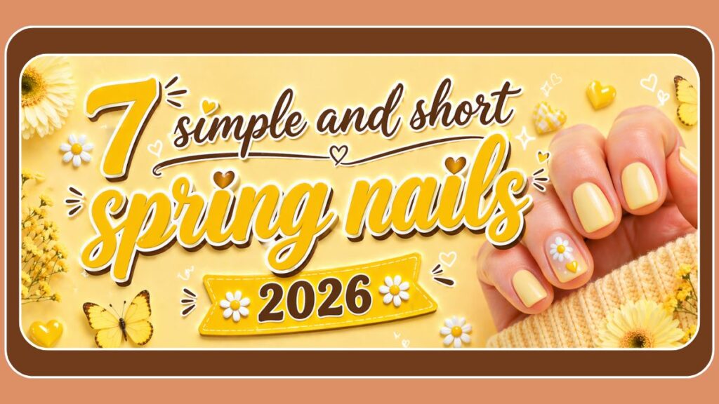 7 Simple And Short Spring Nail