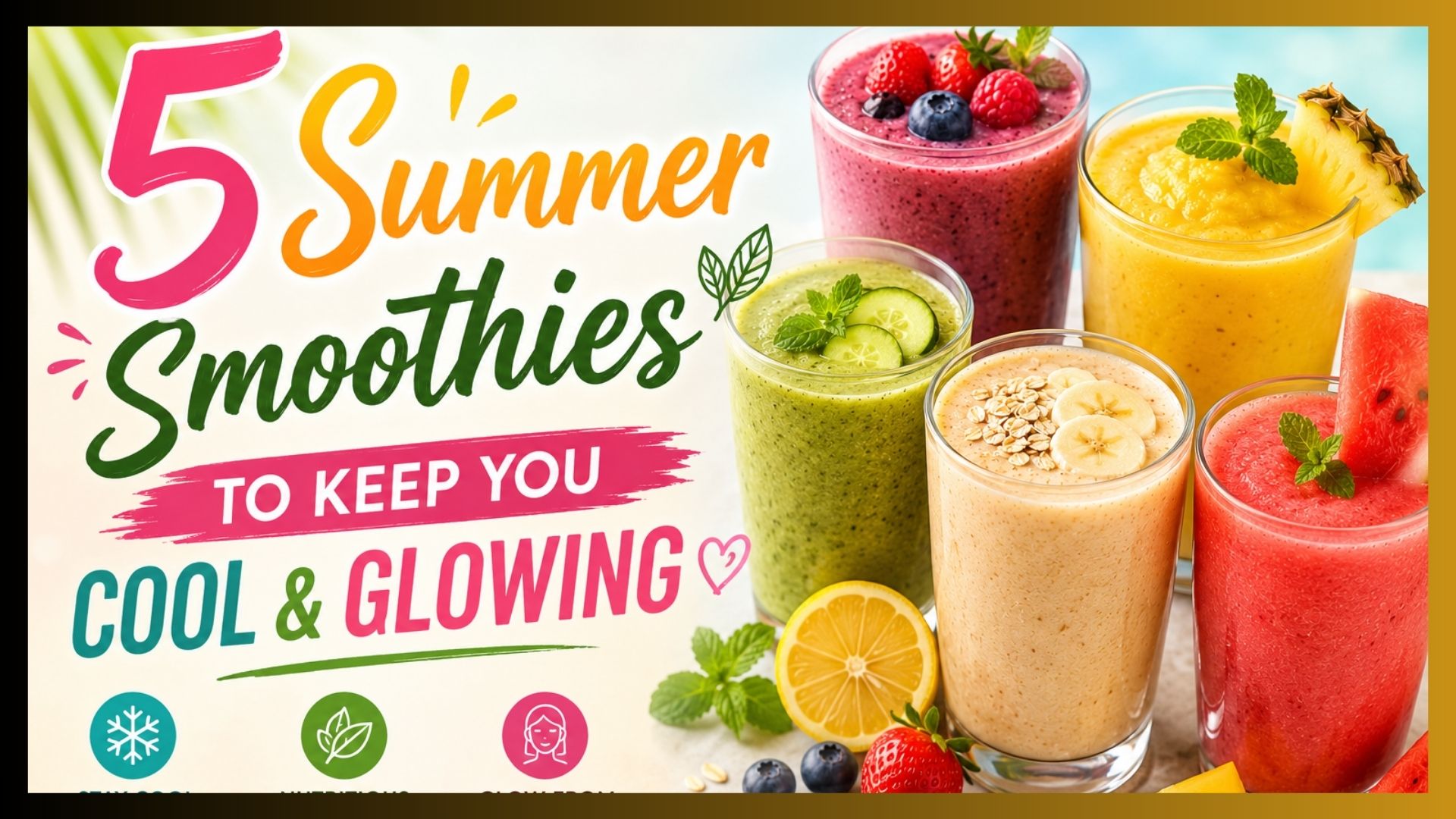 5 Summer Smoothies to Keep You Cool & Glowing