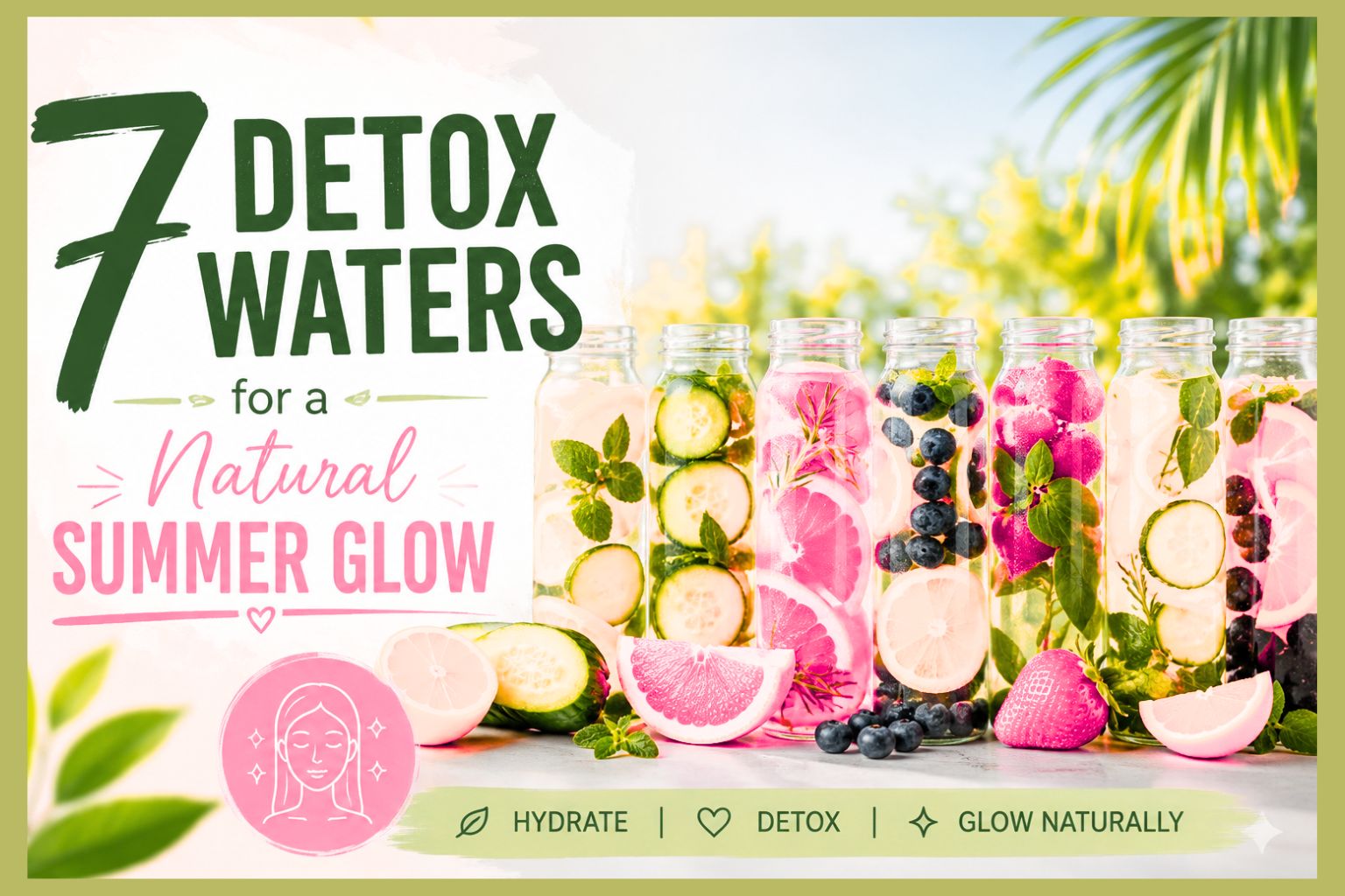 7 Detox Waters for a Natural Summer Glow