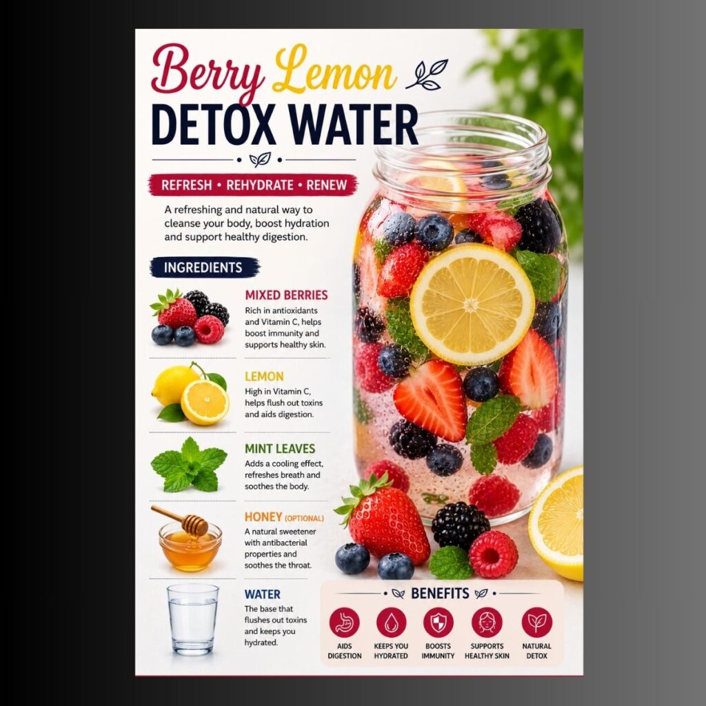 Berry Lemon Detox Water