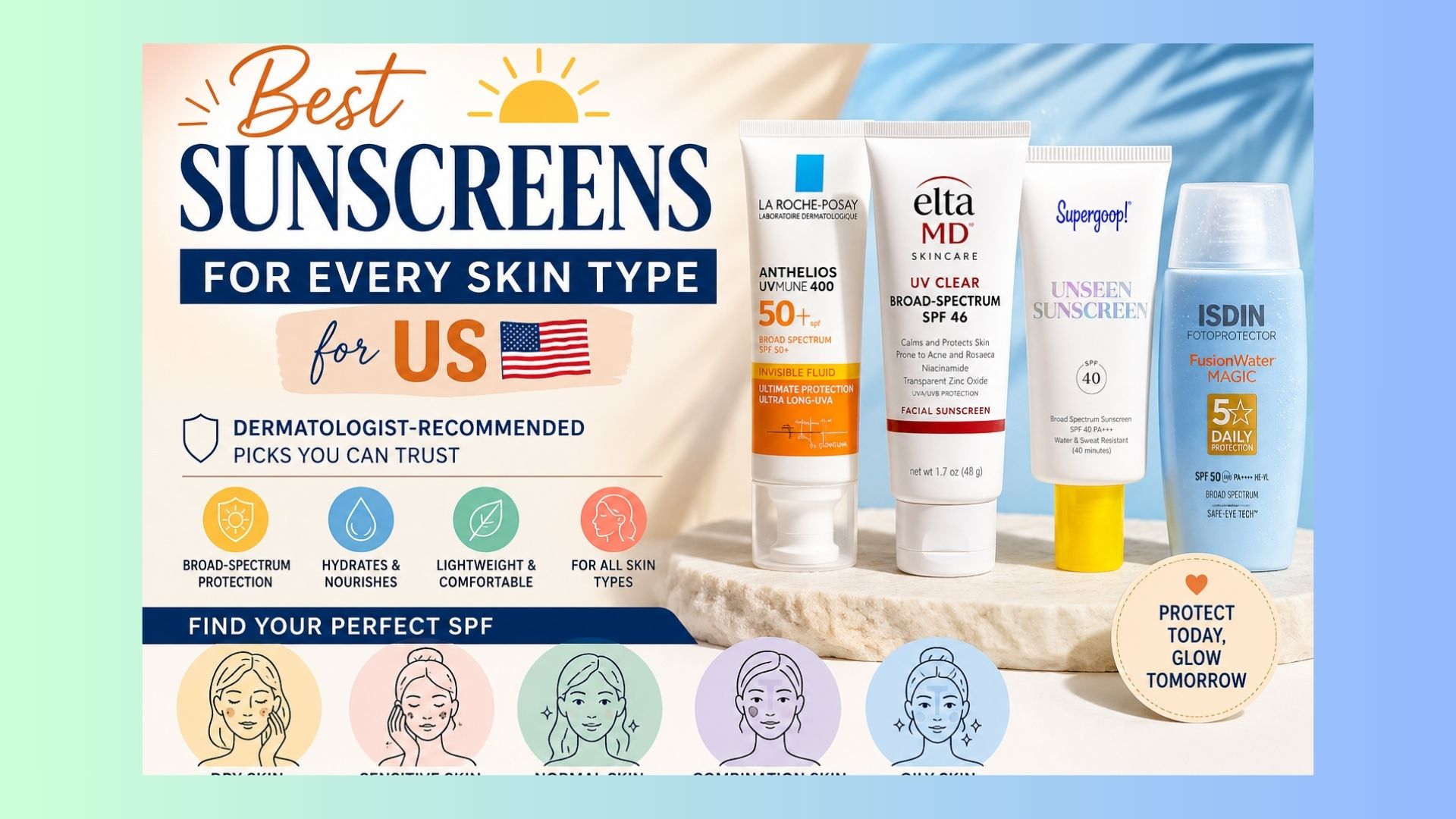 Best Sunscreens for Every Skin Type Recommended Picks for U.S. Skin