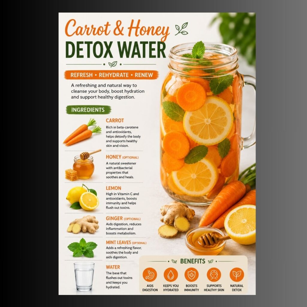 Carrot & Honey Detox Water