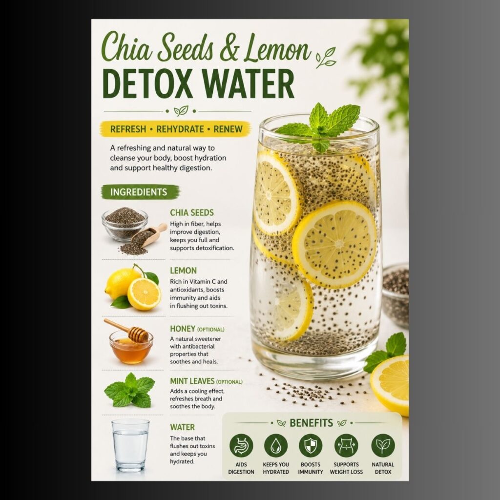 Chia Seeds & Lemon Detox Water