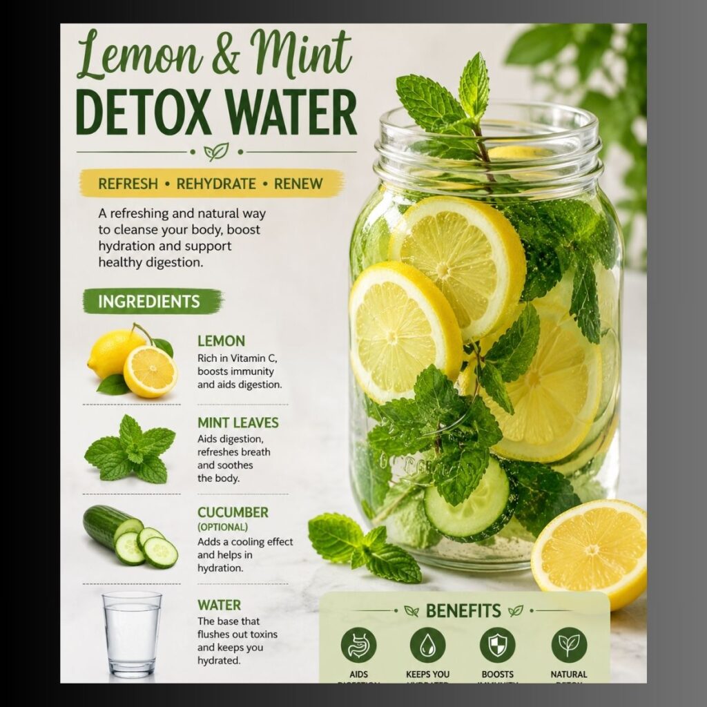 Lemon & Mint Detox Water