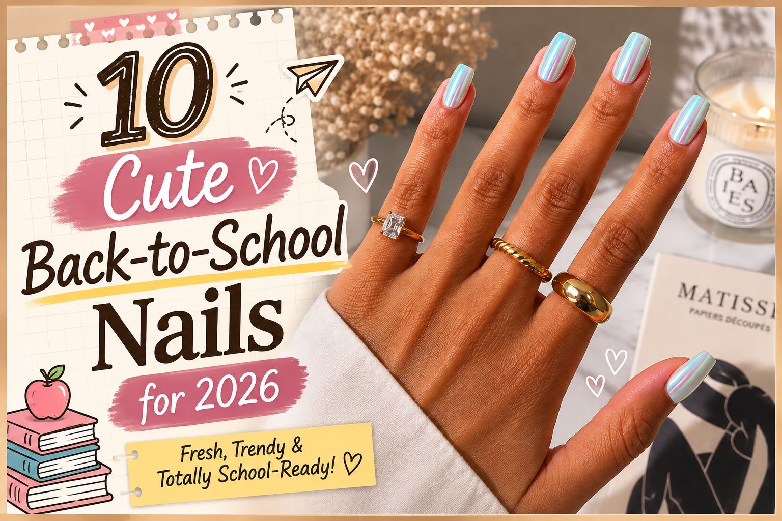 10 Cute Back-to-School Nails for 2026