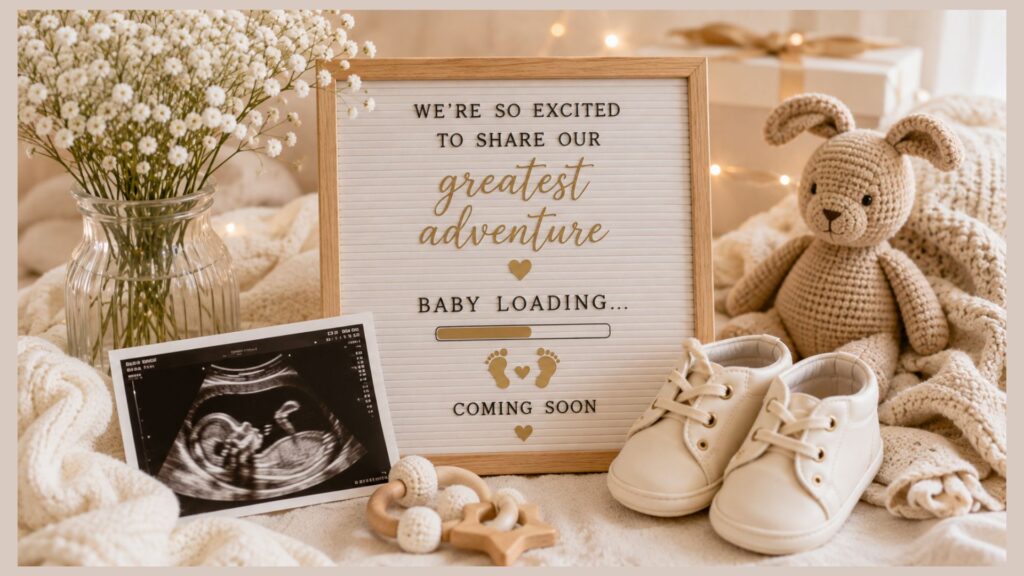 Baby Shoes & Ultrasound Photo Setup