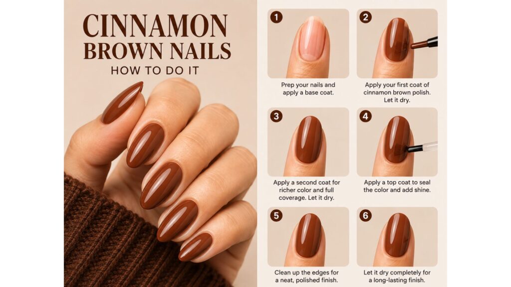 Cinnamon Brown Nails