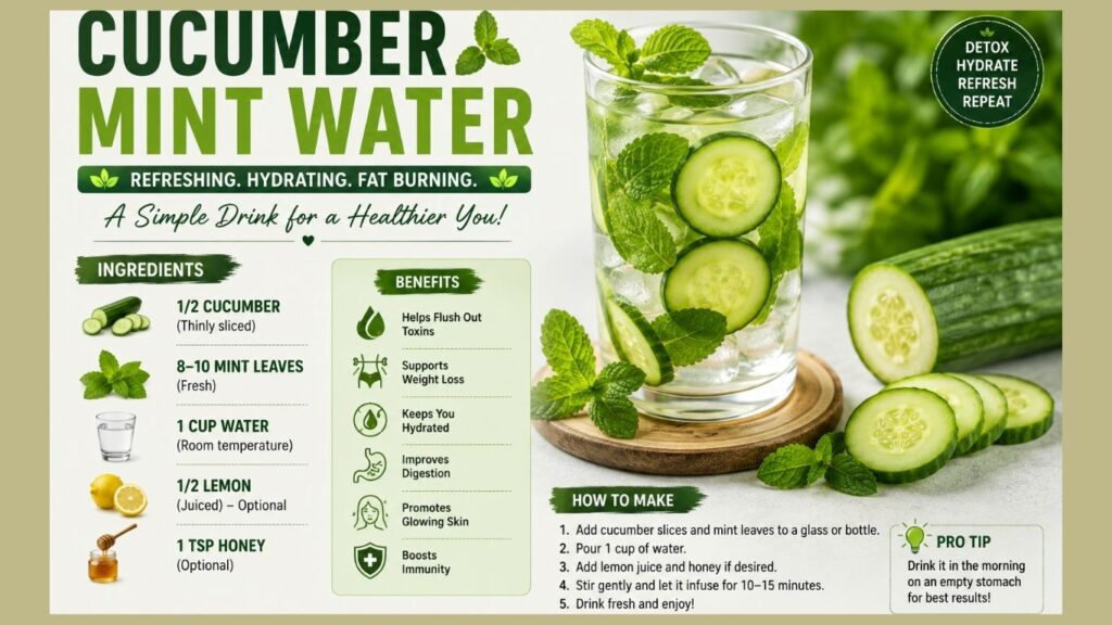 Cucumber Mint Water