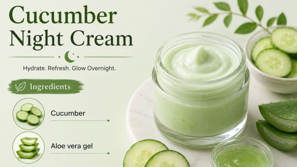 DIY Cucumber Night Cream