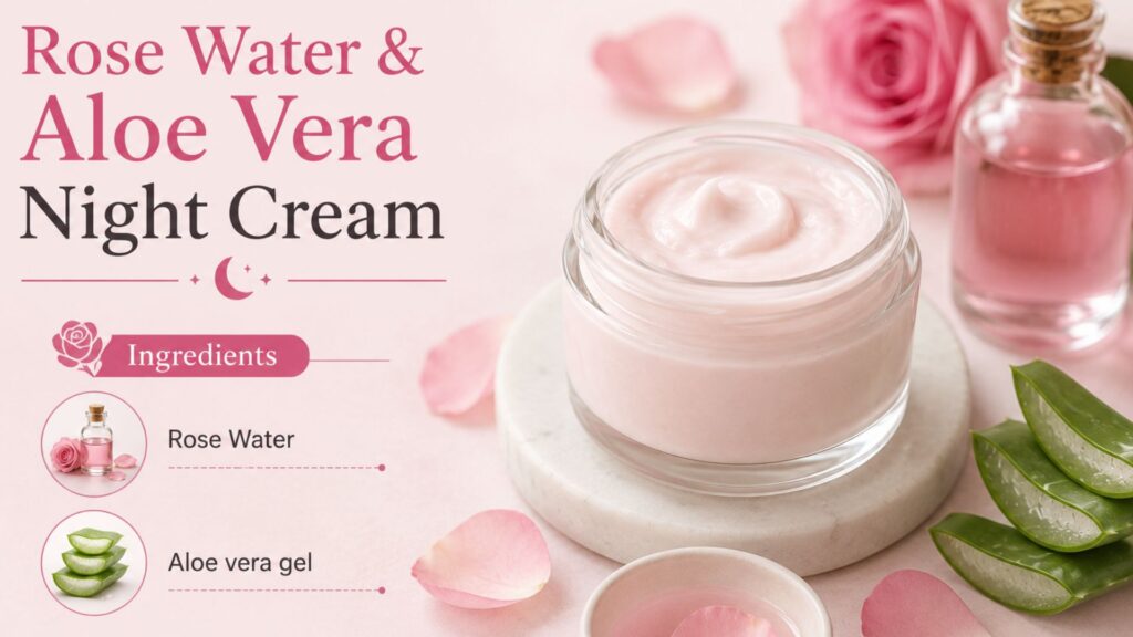 DIY Rose Water And Aloe Vera