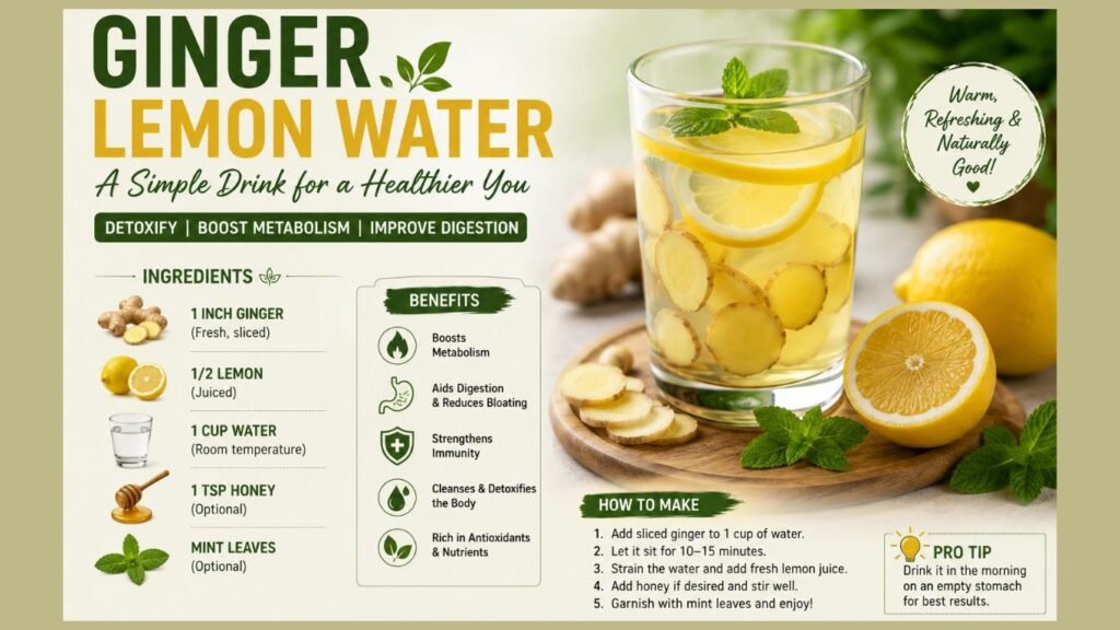 Ginger Lemon Water