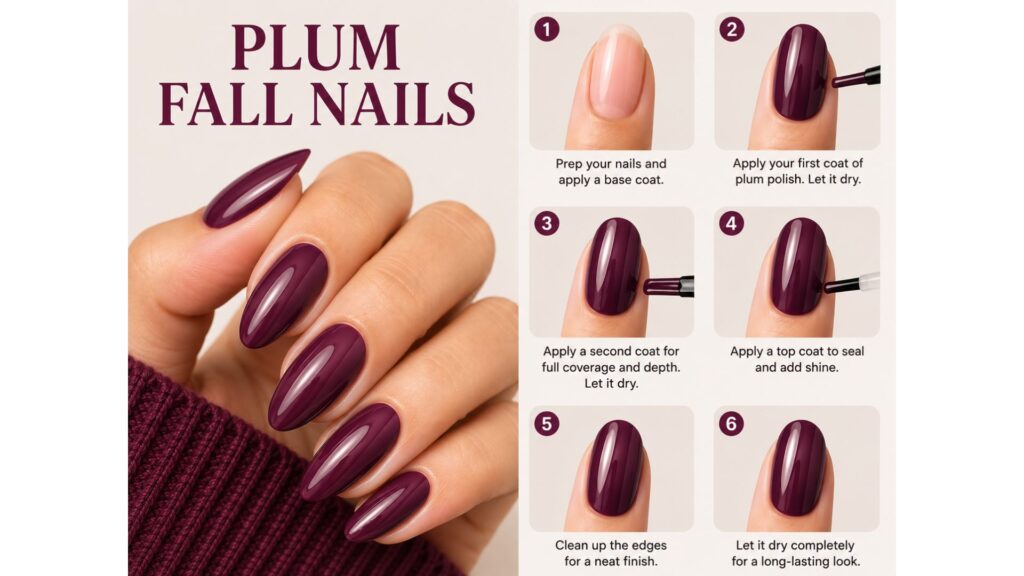 Plum Fall Nails