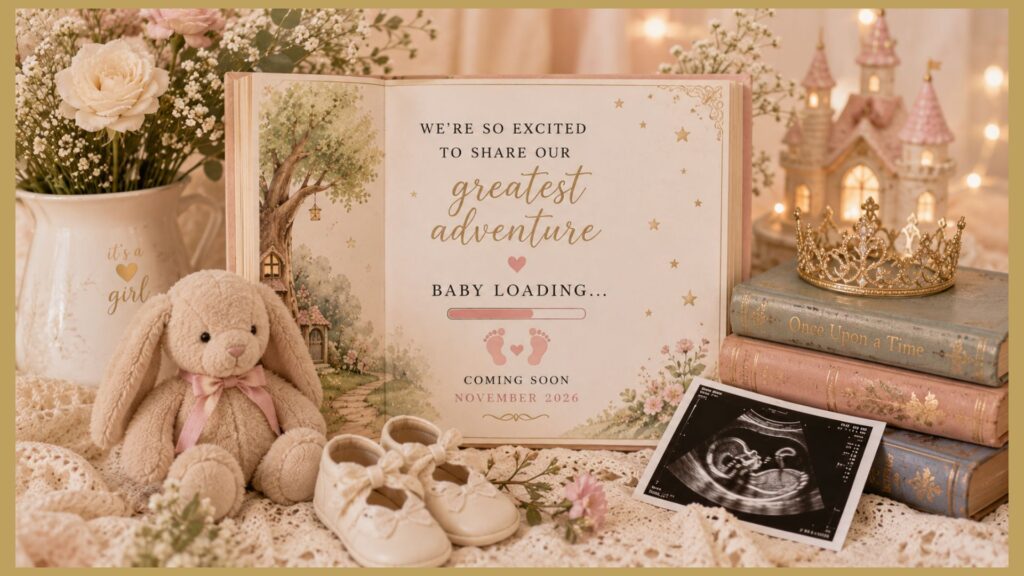 Storybook-Inspired Baby Announcement