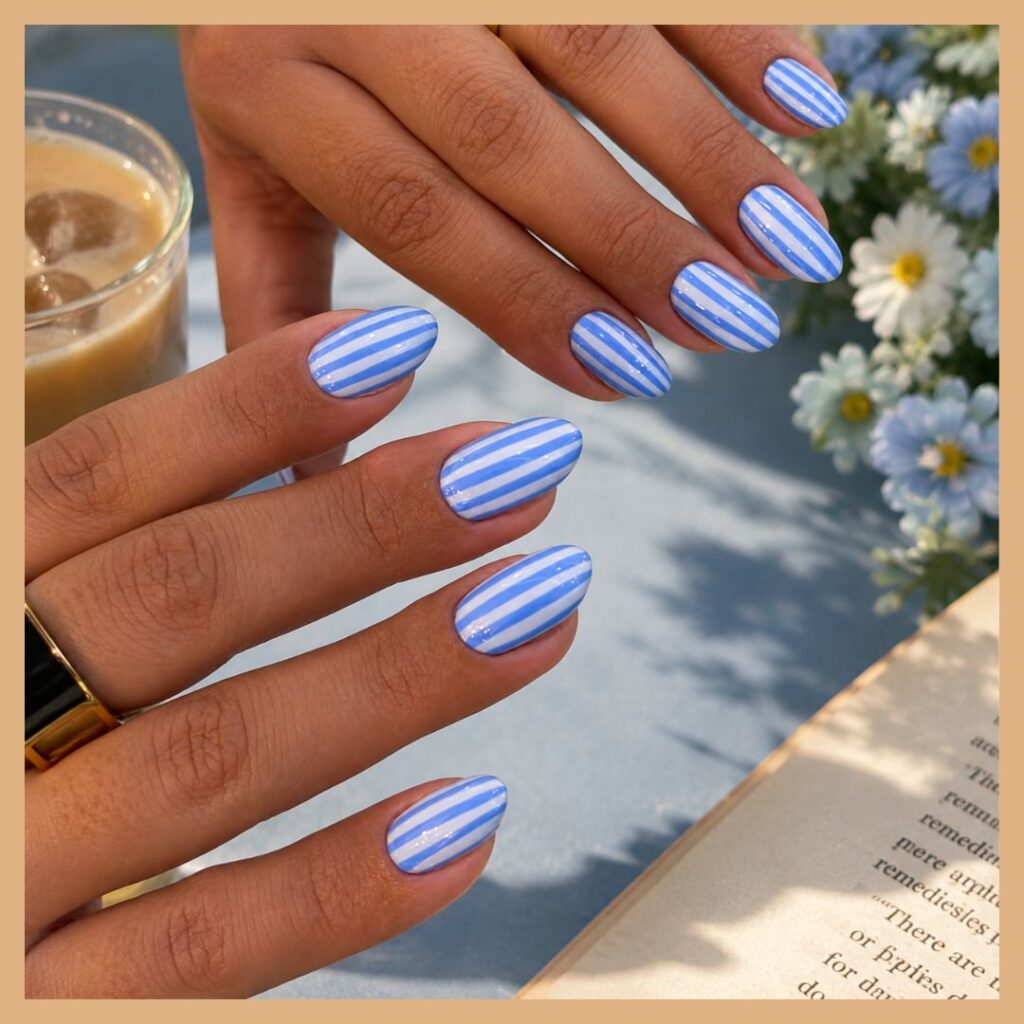 Varsity Stripe Nails