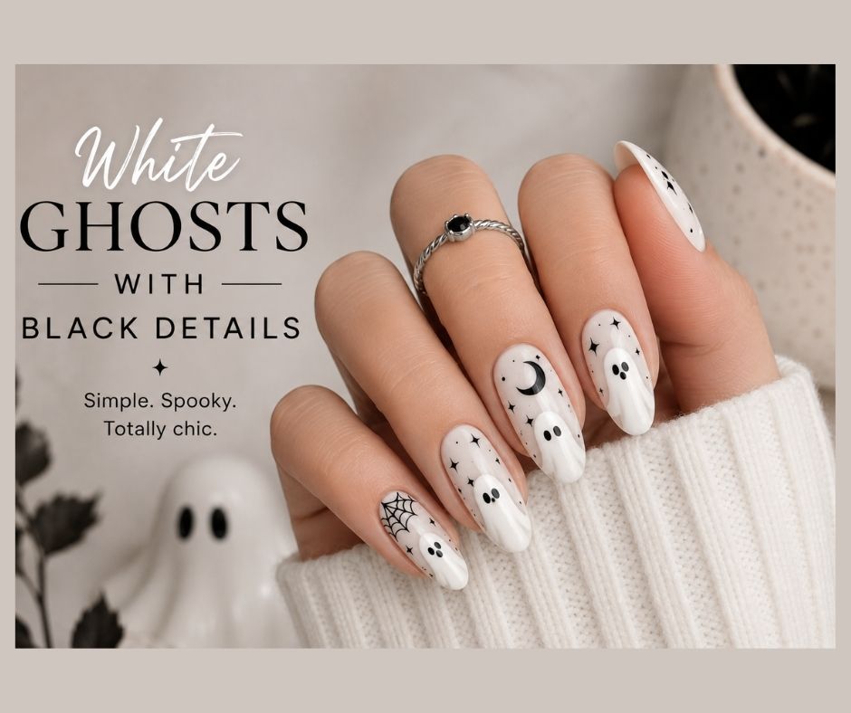 White Ghosts With Black Details