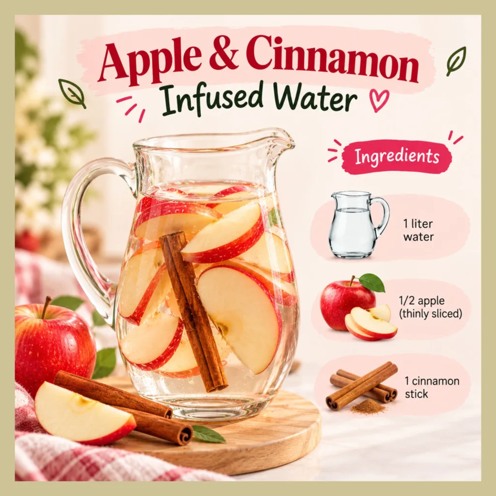 Apple & Cinnamon Infused Water