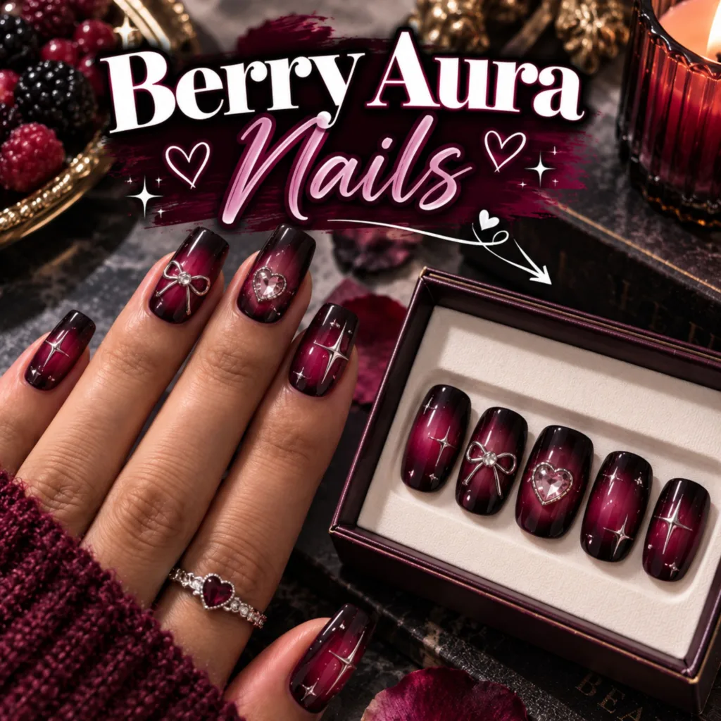 Berry Aura Nails