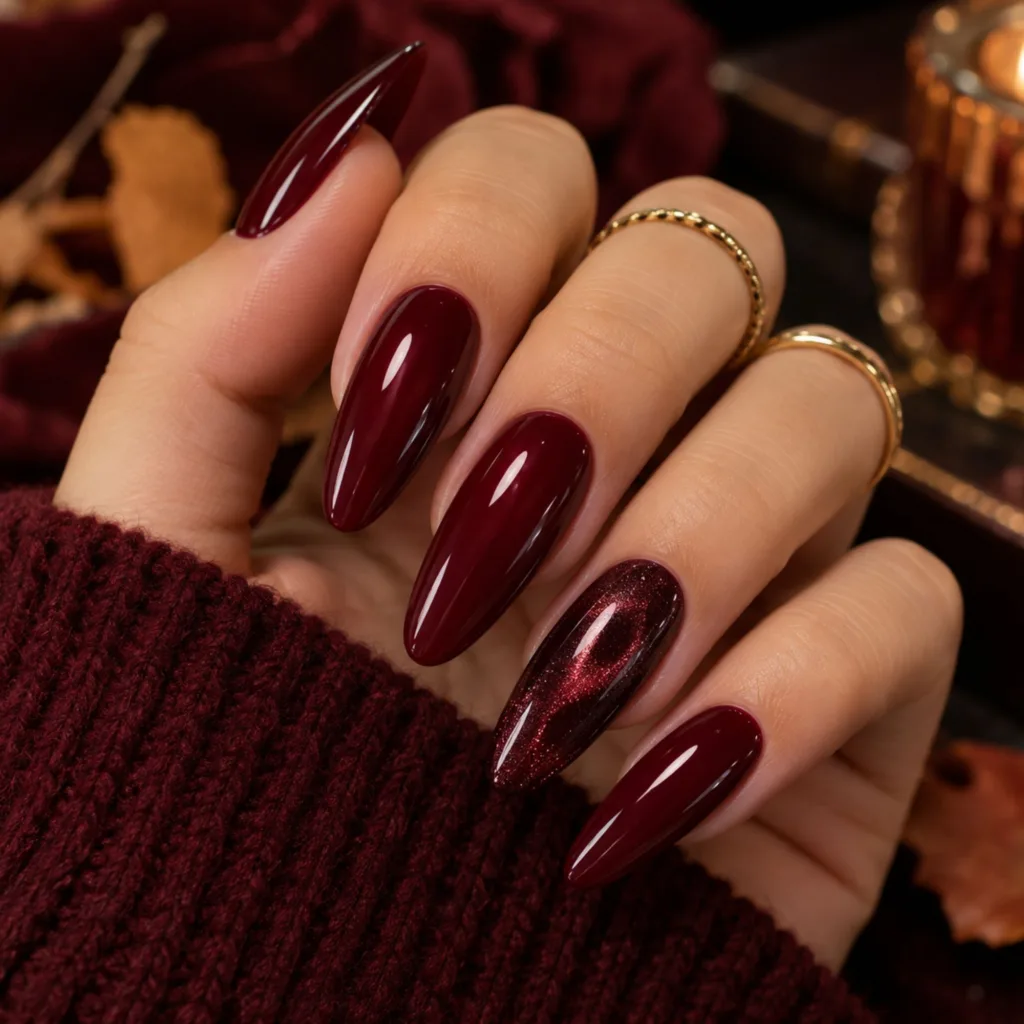 Burgundy Wine Nails