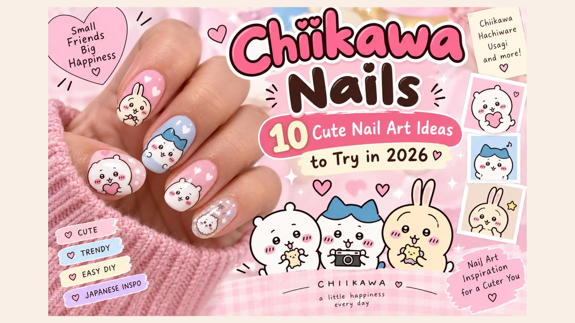 Chiikawa Nails 10 Cute Nail Art Ideas to Try in 2026