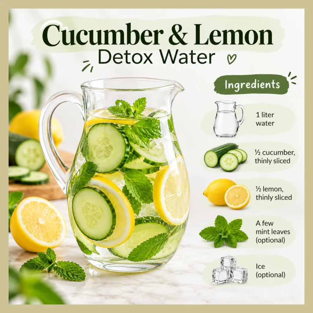 Cucumber & Lemon Detox Water