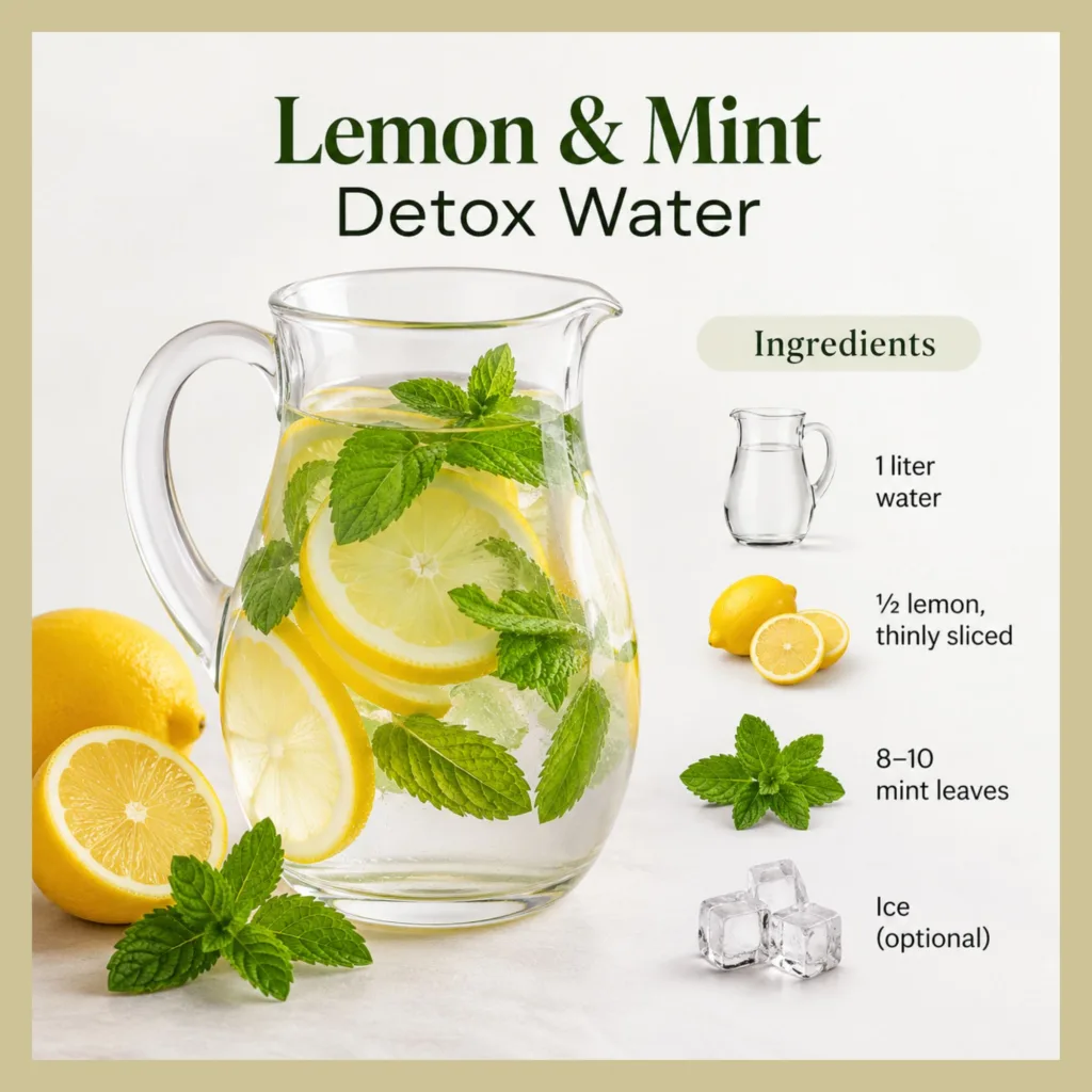 Lemon & Mint Detox Water