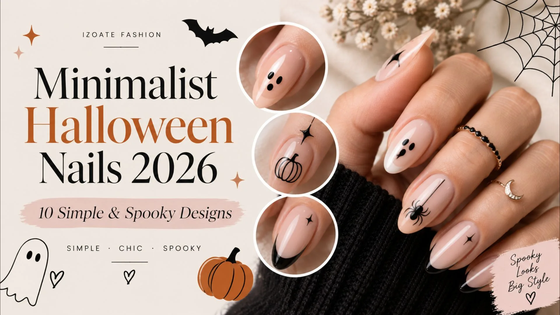 Minimalist Halloween Nails 2026 10 Simple & Spooky Designs