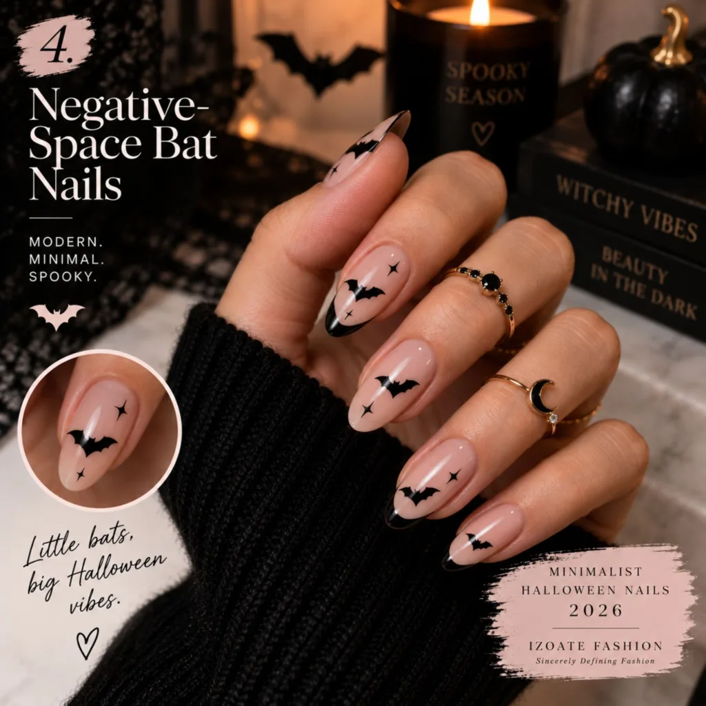 Negative-Space Bat Nails