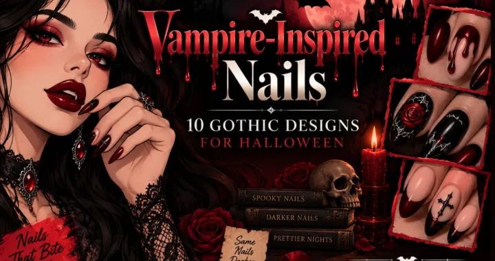 Vampire-Inspired Nails 10 Gothic Designs for Halloween