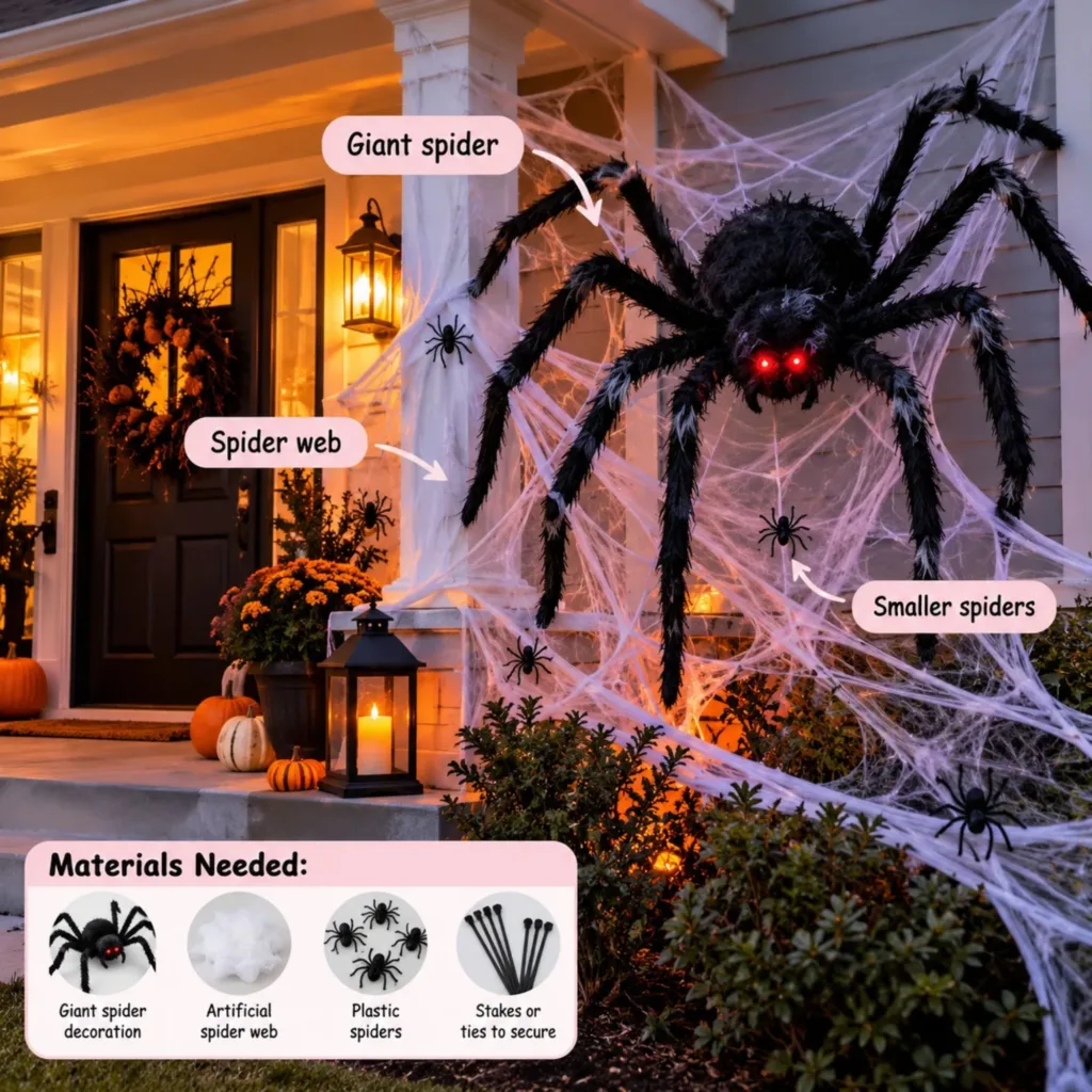 Add a Giant Spider and Its Web