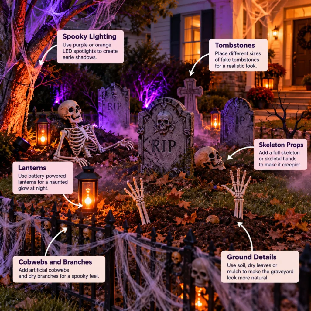 Create a Creepy Halloween Graveyard