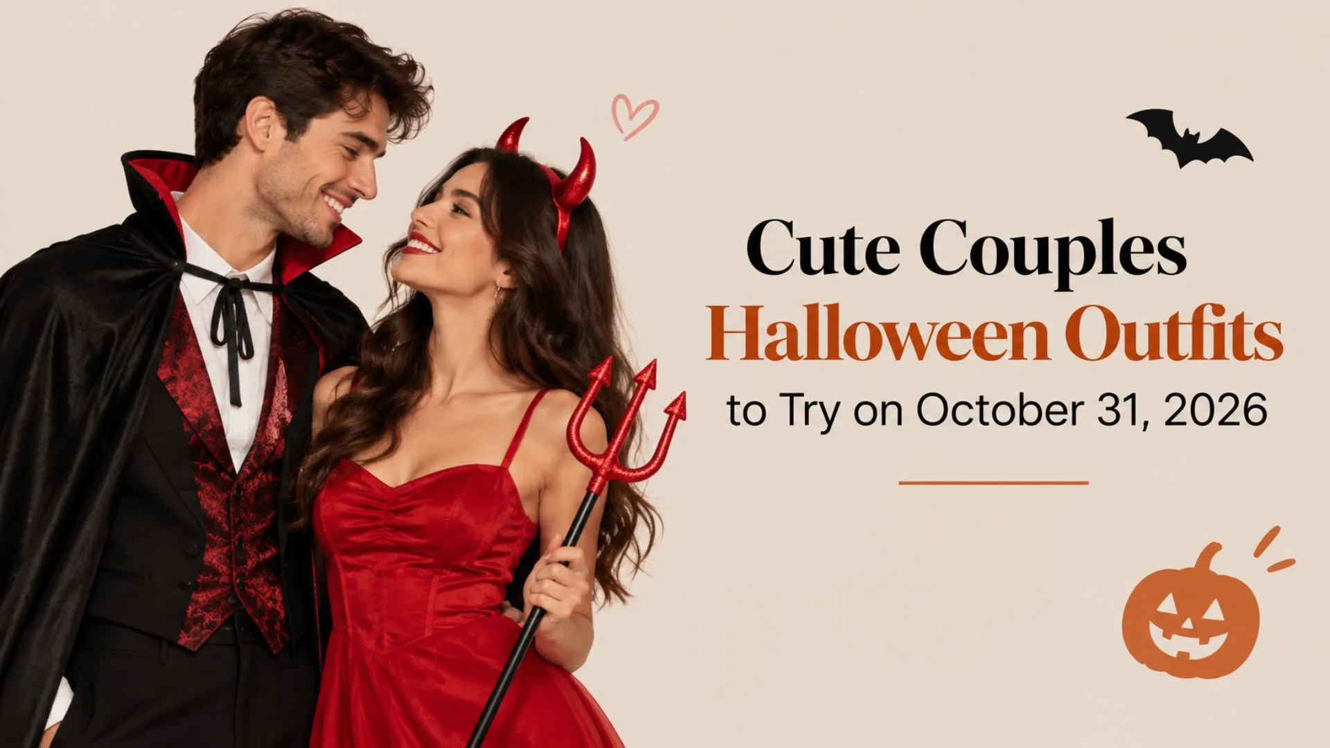 Cute Couples Halloween Outfits to Try on October 31, 2026