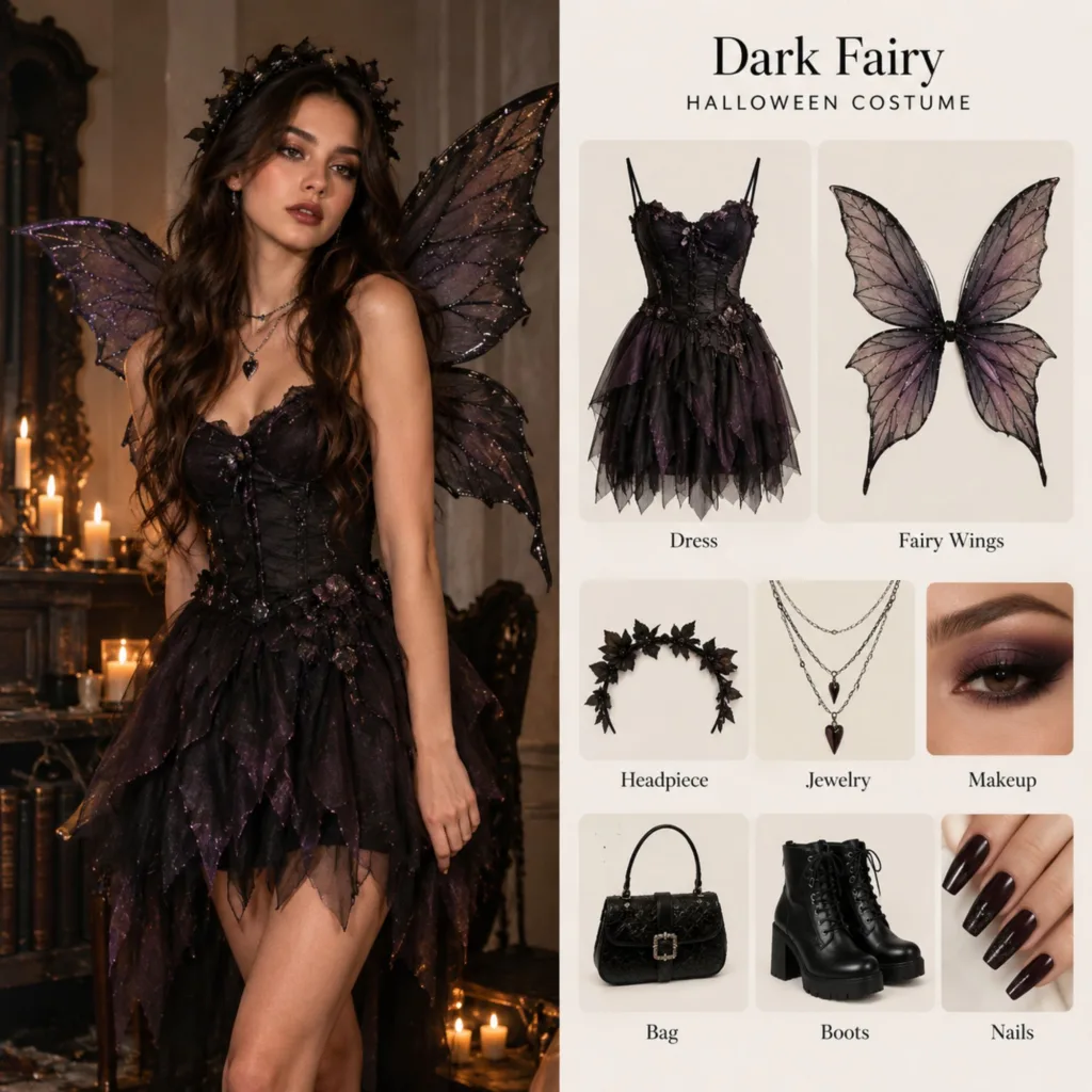 Dark Fairy Halloween Costume