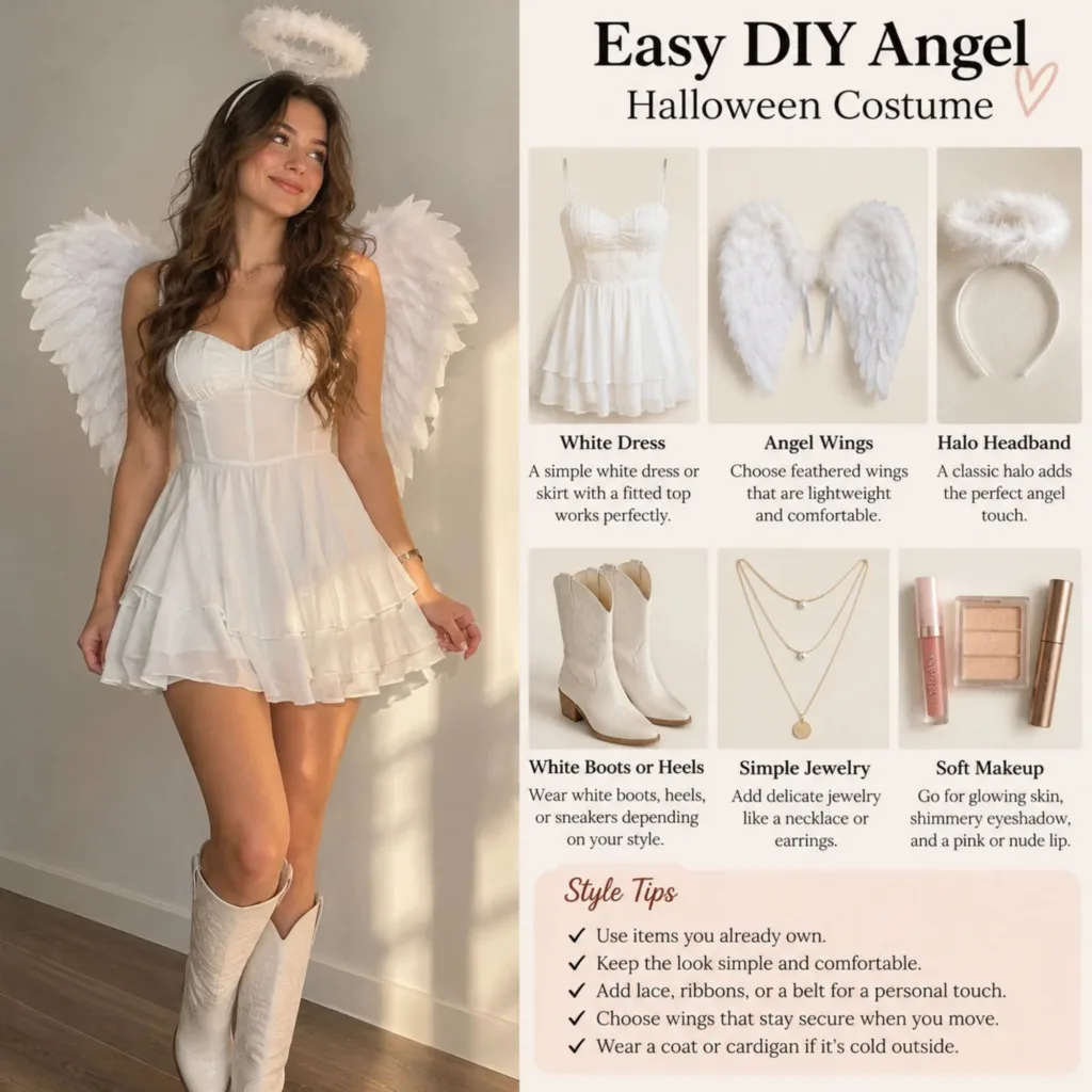 Easy DIY Angel Halloween Costume