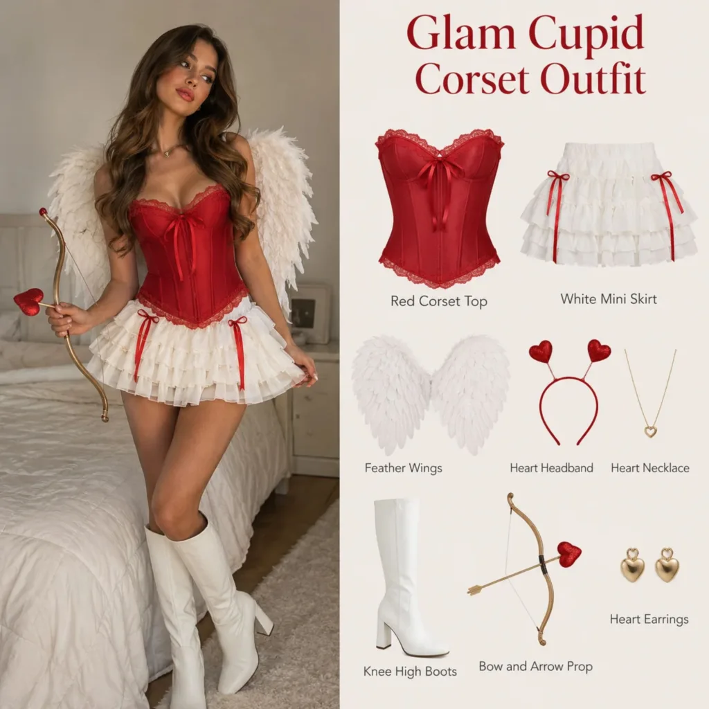 Angelic White Cupid Costume