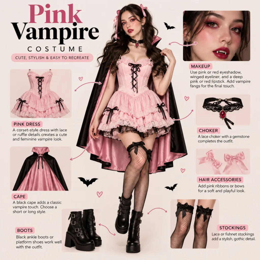 Pink Vampire Costume