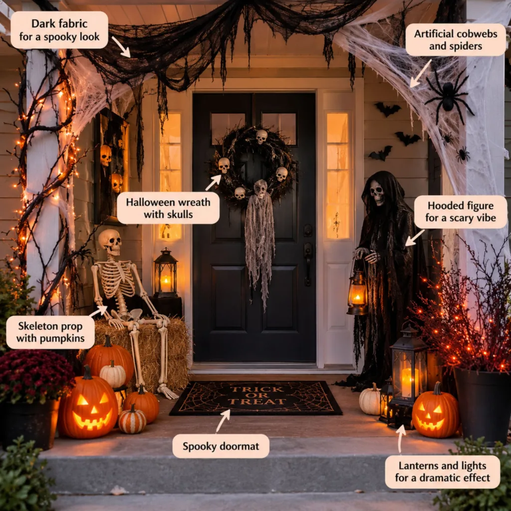 Turn Your Front Porch Into a Haunted Entrance