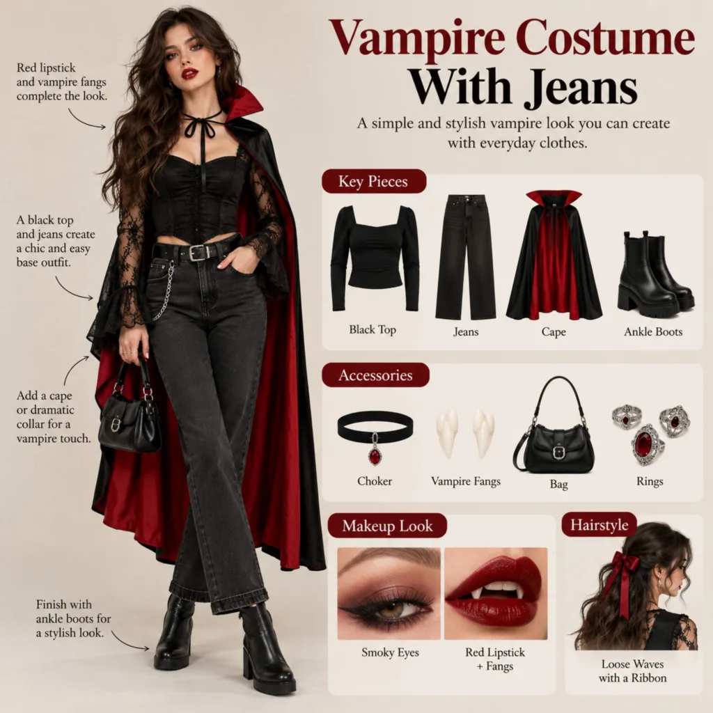 Vampire Costume With Jeans