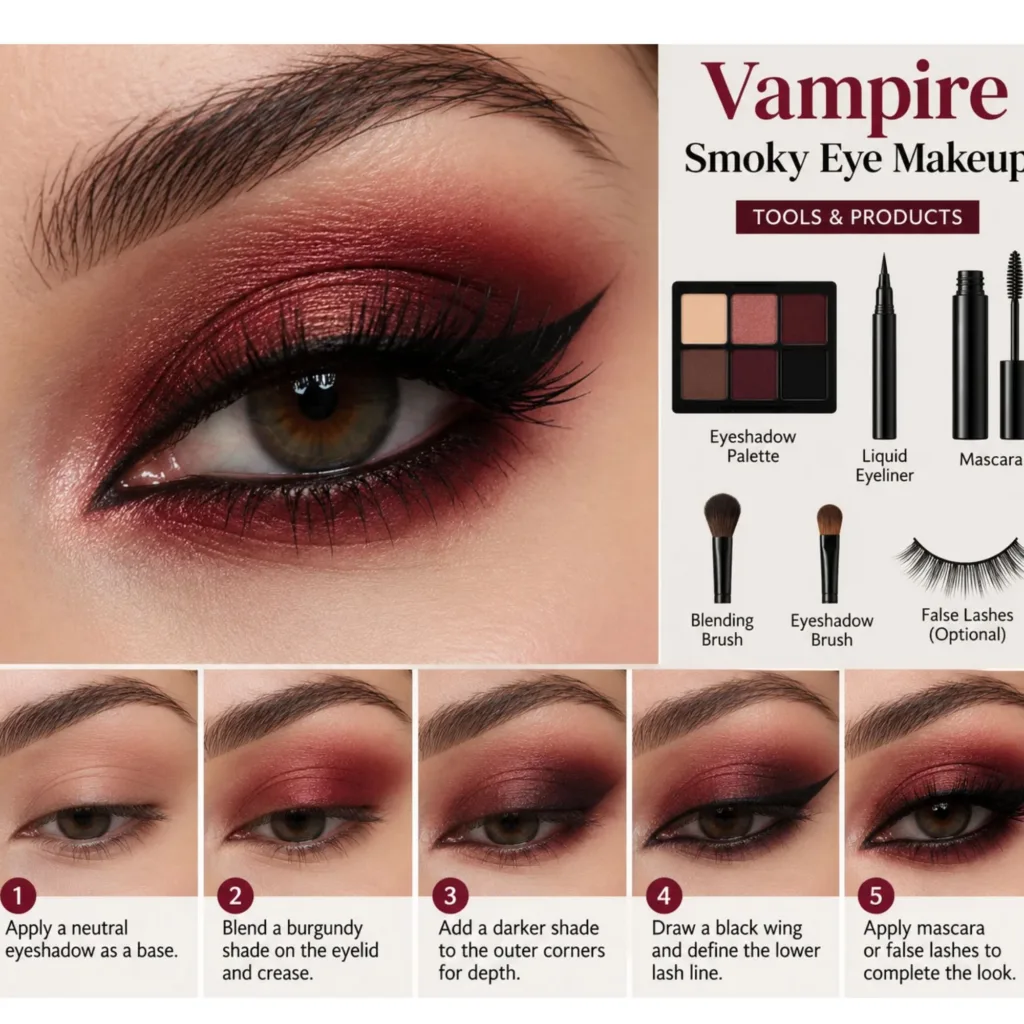 Vampire Smoky Eye Makeup