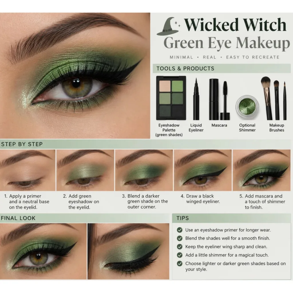 Wicked Witch Green Eye Make